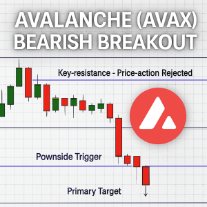 Avalanche (AVAX) Bearish Setup Confirmed as Key Trigger Tested 1